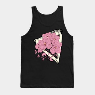 Pink Flower Tank Top